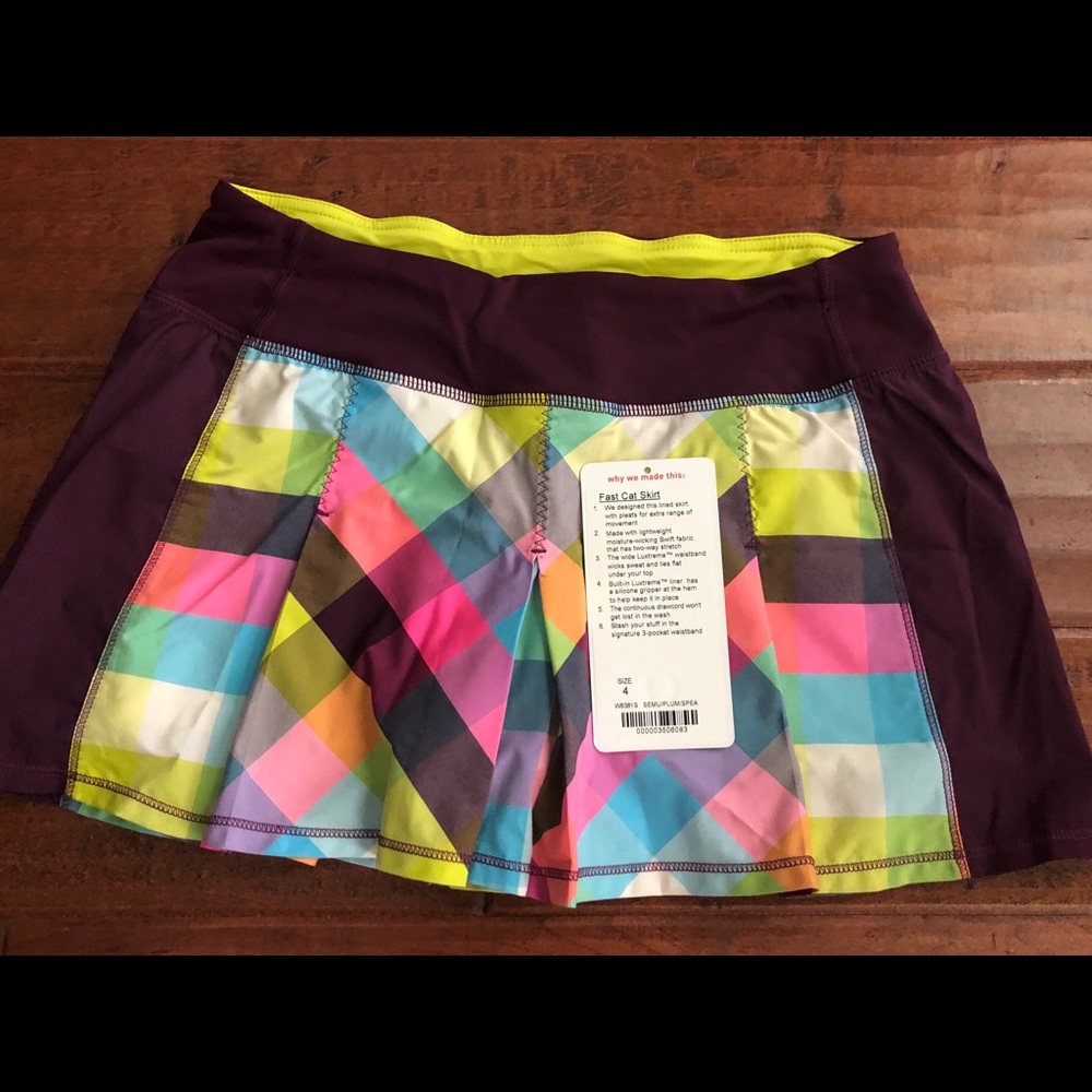 Lululemon Fast Cat Skirt Sz 4